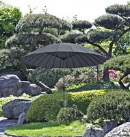 Garden Pleasure Sonnenschirm "Sonnenschirm mit 24 Streben, anthrazit" mit 24 Streben,
