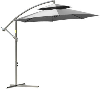 Outsunny Ampelschirm Ø2,67x2,7m Stahl Outsunny Ampelschirm Ø2,67x2,7m Stahl