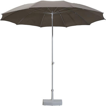 Jan Kurtz Salina &Oslash; 280 cm taupe/wei&szlig;