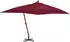 Cantilever parasol with wooden pole 400x300cm red