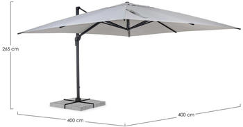 Bizzotto Ines 4 x 4 m light grey
