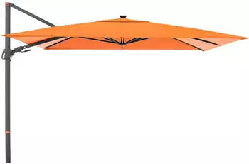 Doppler MyZone Pendelschirm AX mit LED 300x220 cm Stahl/Aluminium orange