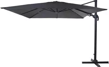 MCW Ampelschirm A96 3x4m Alu ohne St&auml;nder Anthrazit