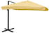 MCW Ampelschirm A96 3x3m Alu Flap ohne Ständer Creme