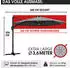 Brast Ampelschirm 360 cm mit LED Beleuchtung Aluminium anthrazit (1004277003)