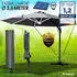 Brast Ampelschirm 360 cm mit LED Beleuchtung Aluminium anthrazit (1004277003)