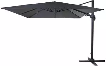 MCW Ampelschirm A96 3x4m Alu ohne Ständer Drehbar Anthrazit