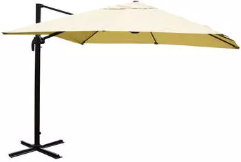 MCW Ampelschirm A96 3x3m ohne Ständer Creme