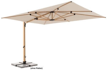 Doppler Alu Wood XL LED Ultra 400 x 300 cm Pendelschirm Holzoptik natur (449270 820)