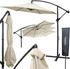 deluxe4home Sonnenschirm Ampelschirm mit Ständer Durchmesser 270cm Creme