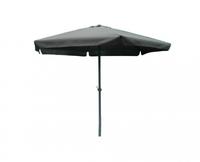 Linder Exclusiv Sonnenschirm, Gartenschirm &Oslash; 300 cm,mit Kurbel,Dunkelgrau -