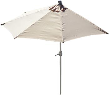 Mendler halbrund Parla Halbschirm UV 50+ Polyester/Alu 3kg 300cm creme ohne Ständer beige 35122