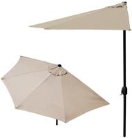 Halb-Sonnenschirm Eger &Oslash;300 Halbrund Beige [casa.pro]