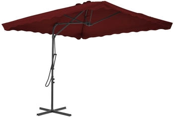 furnicato Sonnenschirm mit Stahlmast Bordeauxrot 250x250x230 cm