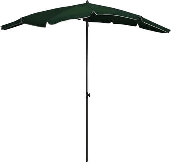 furnicato Sonnenschirm mit Mast 200x130 cm Grün