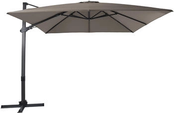 AXI Ampelschirm Apollo Premium 300 cm x 300 cm Anthrazit/Taupe