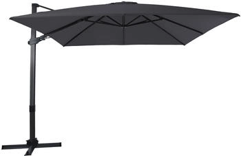 AXI Ampelschirm Apollo Premium 300 cm x 300 cm Anthrazit/Grau