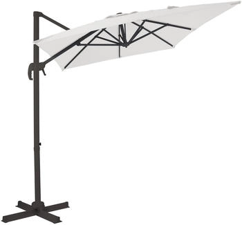 AXI Ampelschirm Coco 200 cm x 300 cm Anthrazit/Beige