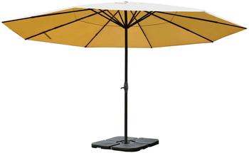 Mendler Meran Pro Ø 500 cm creme ohne Volant mit Ständer