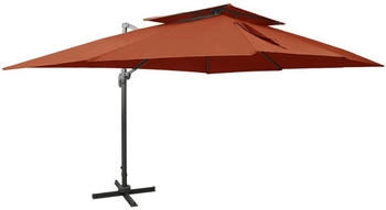 vidaXL Ampelschirm mit Lüftung Terrakotta-rot 400x300cm (312383)