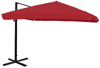 MCW Ampelschirm A96 3x3m Alu Flap ohne Ständer Bordeaux MCW Ampelschirm A96 3x3m Alu Flap ohne Ständer Bordeaux