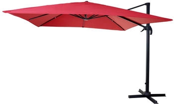 MCW Ampelschirm A96 3x3m Alu/Stahl ohne Ständer Rot MCW Ampelschirm A96 3x3m Alu/Stahl ohne Ständer Rot