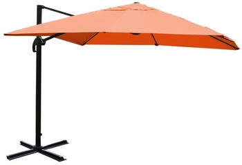 MCW Ampelschirm A96 3x3m Alu/Stahl ohne Ständer Terracotta MCW Ampelschirm A96 3x3m Alu/Stahl ohne Ständer Terracotta
