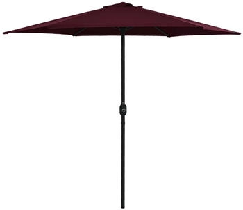 furnicato Sonnenschirm mit Aluminium-Mast 270x246 cm Bordeauxrot