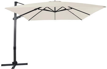 AXI Ampelschirm Apollo Premium 300 cm x 300 cm Anthrazit/Beige