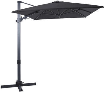 AXI Ampelschirm Milad Premium 200 cm x 300 cm Anthrazit/Grau