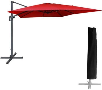 Happy Garden Molokai 3 x 3 m with protective cover red