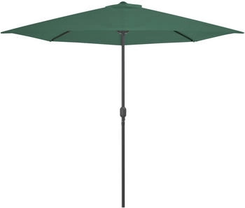 vidaXL Balkon-Sonnenschirm mit Alu-Mast Grün 300x155 cm Halbrund (44592)