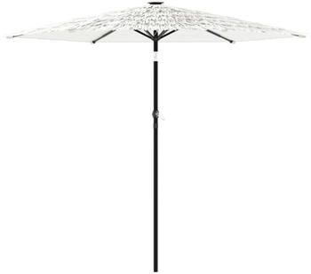 vidaXL Sonnenschirm mit Stahlmast Weiß 268x268x226 cm (4005104)