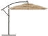vidaXL Sonnenschirm mit Stahlmast Braun 269x269x235 cm (4005078)