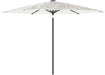 vidaXL Sonnenschirm mit Stahlmast Weiß 288x288x225 cm (4005108)