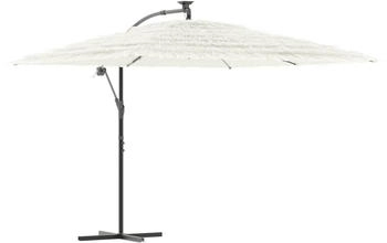 vidaXL Sonnenschirm mit Stahlmast Weiß 290x290x238 cm (4005085)