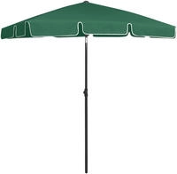 vidaXL Strandschirm Gr&uuml;n 180x120 cm