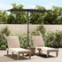 vidaXL Sonnenschirm mit Aluminium-Mast 180 x 110 cm