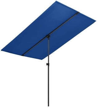 vidaXL Sonnenschirm mit Aluminium-Mast 180 x 110 cm Azurblau (47335)