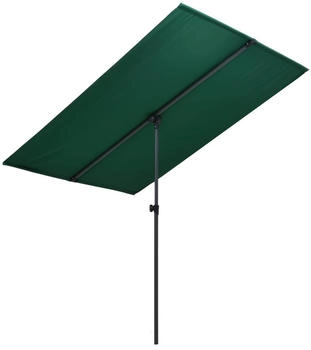 vidaXL Sonnenschirm mit Aluminium-Mast 180 x 110 cm Gr&uuml;n (47328)