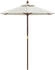 vidaXL Sonnenschirm mit Holzmast Sandfarben 196x231 cm (363159)