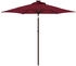 vidaXL Sonnenschirm mit LED und Stahlmast 225x225x212 cm