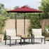vidaXL Sonnenschirm mit LED und Stahlmast 225x225x212 cm