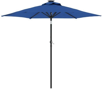 vidaXL Sonnenschirm mit Stahlmast Azurblau 225x225x212 cm (4005065)