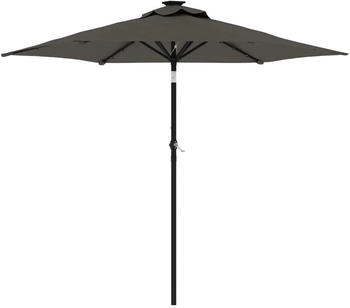 vidaXL Sonnenschirm mit Stahlmast Anthrazit 225x225x212 cm (4005060)