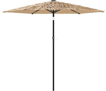 vidaXL Sonnenschirm mit Stahlmast Braun 223x223x213 cm (4005097)