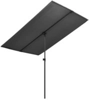 vidaXL Sonnenschirm mit Aluminium-Mast 180x110 cm Anthrazit