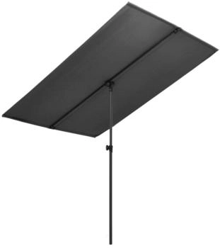 vidaXL Sonnenschirm mit Aluminium-Mast 180 x 110 cm Anthrazit (47330)
