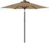 vidaXL Sonnenschirm mit Stahlmast 225x225x212 cm