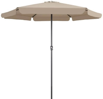 Kingsleeve Sonnenschirm Maui taupe Ø330cm UV-Schutz 80+